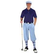 Golf Knickers Start-in-Style Traditional Plus Fours Outfit for Men - Light Blue - 52