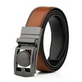 thumbnail image 1 of Golf Leather Belt,Mens Reversible Belt No Holes Ratchet Belt with Gift Box 46", 1 of 5