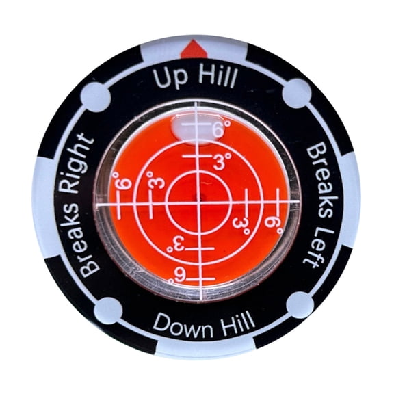 Golf Leveling Instrument for Putting Green, Magnetic Clip Ball Position Marker with Slope Reader, Accurate Measurements and User-Friendly Design for Golf Enthusiasts