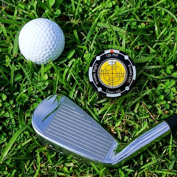 Golf Leveling Instrument Putting Green Slope Reader Ball Position Marker Magnetic Clip Golf Alignment Tool Portable Green Reading Aid Practice Training Accessory Magnetic Clip Golf Tool