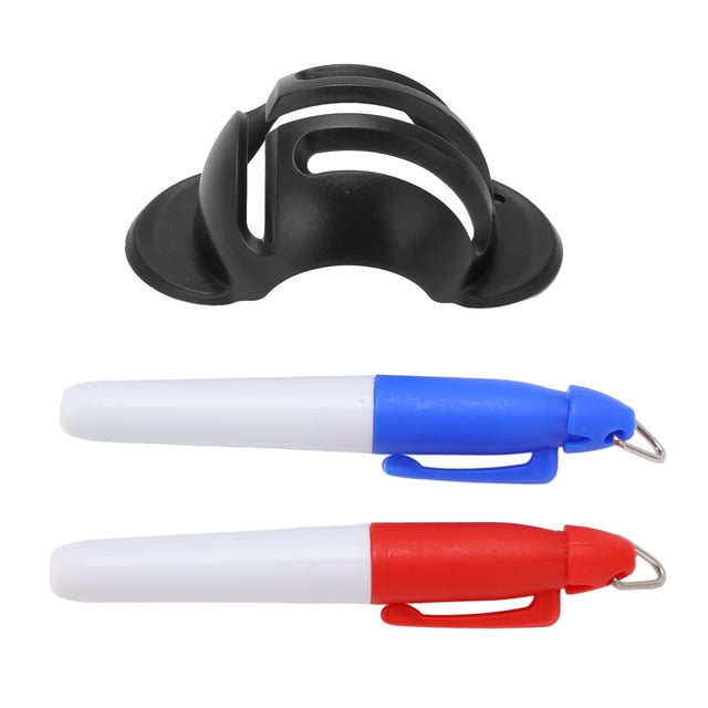 Golf Line Drawing Device Marker Stencil Golf Ball Triple Track 3 Line Marker for AlignmentBlack