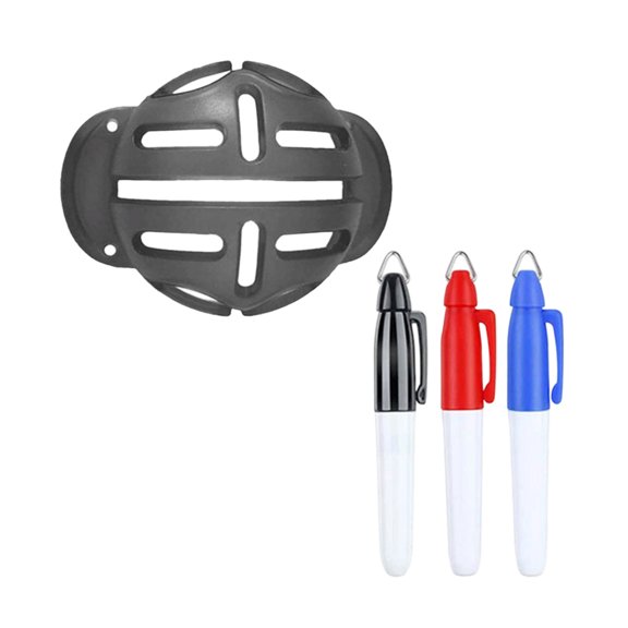Golf Line Marker With 3 Pens Waterproof Lines Marker Tool Putt Alignment Putt Positioning Markers Easy to Use