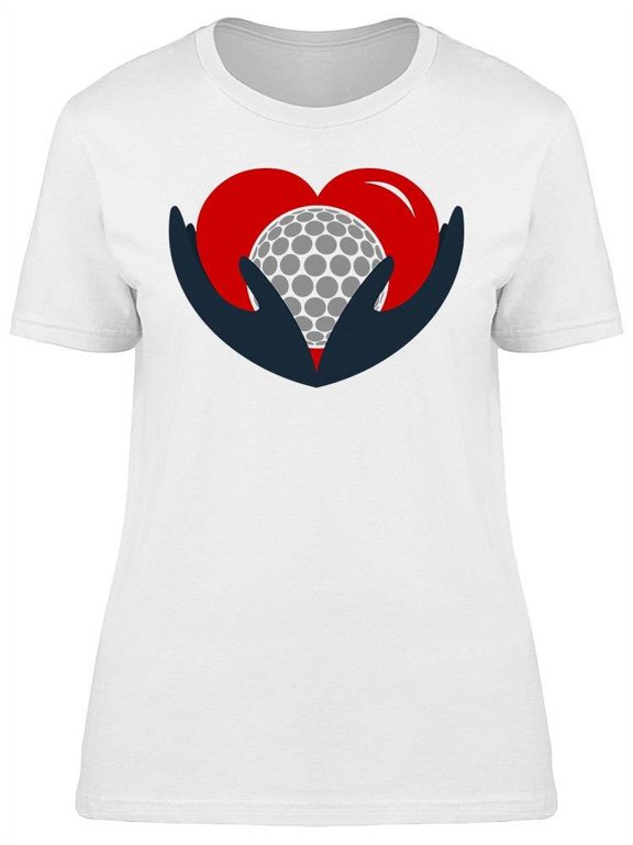 Golf Logo With Hands And Ball T-Shirt Women -Image by Shutterstock, Female x-Large
