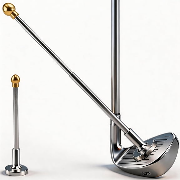 Golf Magnetic Alignment Rods, Golf Alignment Sticks, Golf Training Aid, Telescopic Golf Corrector to Visualize and Align Golf Shots, Ideal Golf Accessories and Swing Aids for Golfers