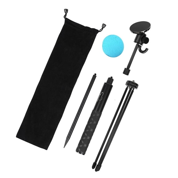 Golf Magnetic Phone Tripod Mount Adjustable Height Aluminum Telescopic Poles