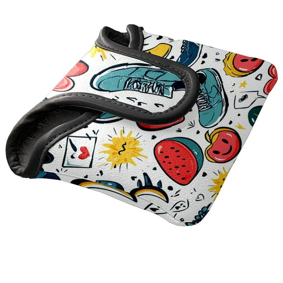 Golf Mallet Putter Cover Premium Leather Golf Putter Head Cover with Magnetic Closure, Golf Cover for Men and Women Cool