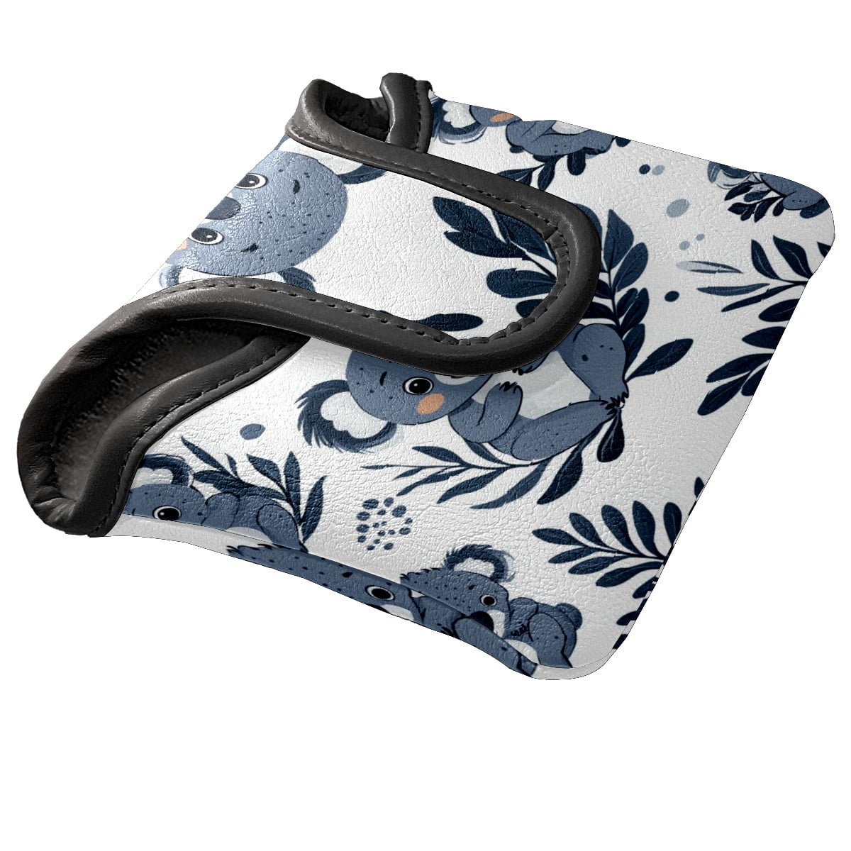 Golf Mallet Putter Cover Premium Leather Golf Putter Head Cover with Magnetic Closure, Golf Cover for Men and Women Koala Pattern