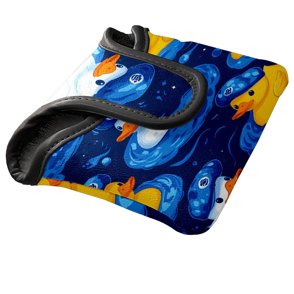 Golf Mallet Putter Cover Premium Leather Waterproof Golf Putter Head Cover with Magnetic Closure Rubber Duck
