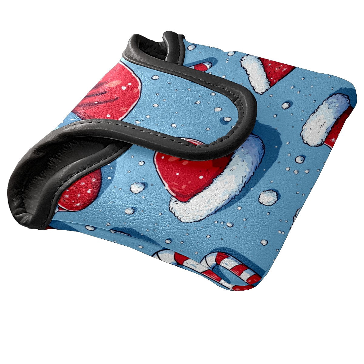 Golf Mallet Putter Cover Santa Hat Premium Leather Waterproof Magnetic Closure
