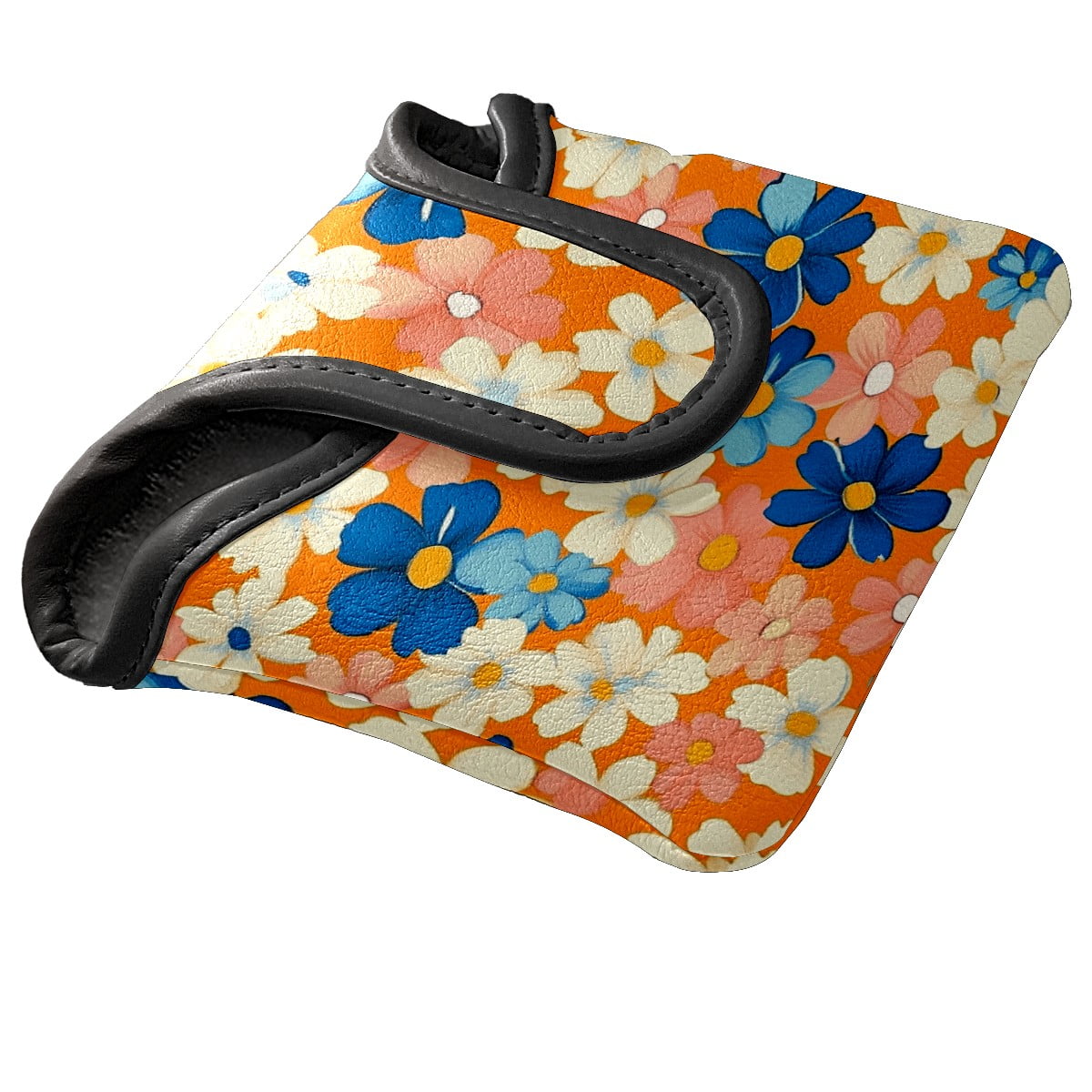 Golf Mallet Putter Cover Premium Leather Waterproof Golf Putter Head Cover with Magnetic Closure