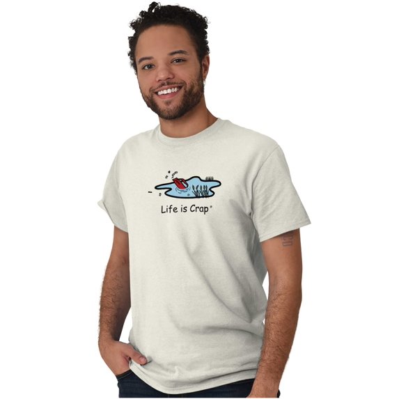 Golf Mens T-Shirts T Shirts Tees Tshirt Life is Crap Bag Funny Shirt | Cool Gift Cute Sarcast
