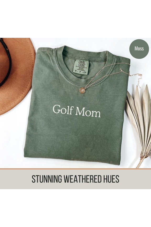 Golf Mom Golf Mama Sports Fan Graphic T-Shirt