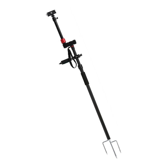 Golf Monopod Selfier Stick With Stake Spikes For Golf Swing, Height Adjustable Phone Stand Holder