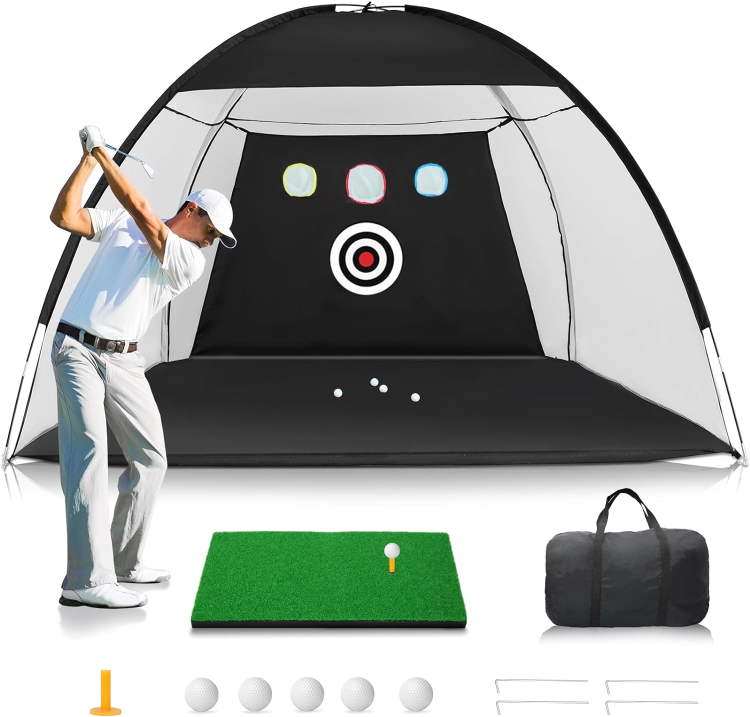Golf Net 10 x 7ft Golf Hitting Nets for Backyard Driving, Indoor