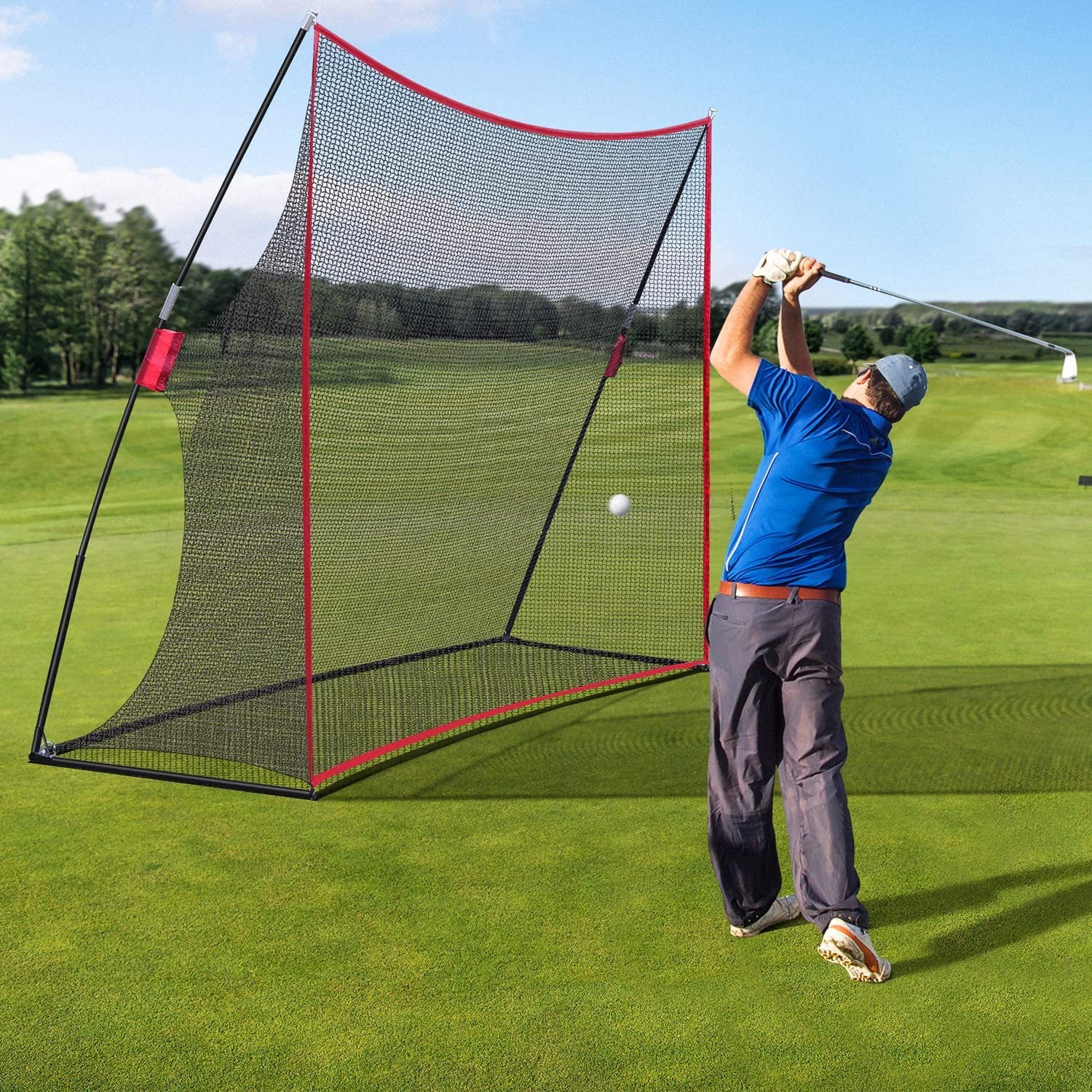 Golf Net 10x7 feet Golf Hitting Net for Backyard Driving Range, Indoor