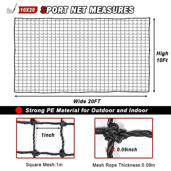 Golf Net,Golf Practice Net,Sports Netting,Sports Practice Barrier Net,Heavy Duty Ball Netting