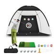 thumbnail image 1 of Golf Net with Hitting Mat, Golf Practice Net with 3 Aim Golf Target, Portable Golf Hitting Aid Nets for Outdoor / Indoor / Backyard, 1 of 8