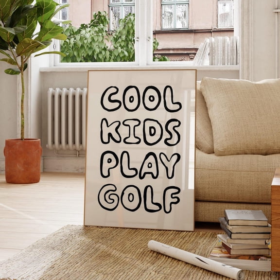 Golf Nursery Wall Art, Golf Quote Print, Golf Room Decor, Golf Boy Room Wall Art, Sports Wall Art Home Decor UNFRAMED Poster, Wall Art for Decor, Present, 8x12