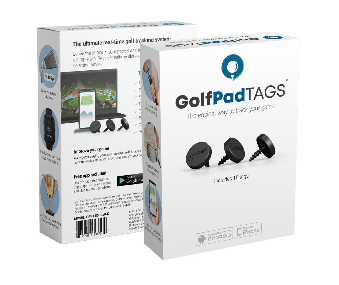 Golf Pad TAGS Automatic Shot Tracking System for Android/iPhone