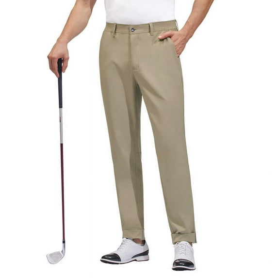 Golf Pants Men Stretch Dress Lightweight Business Casual Waterproof Hiking Quick Drying Work Pants