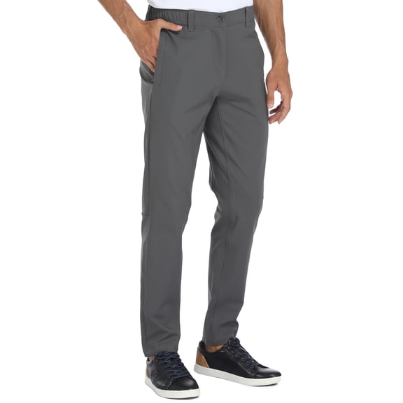 PULI Men’s Stretch Golf Pants Slim Fit Waterproof Tapered Work Casual Hiking & Travel Pants