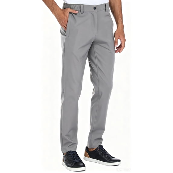 PULI Men’s Stretch Golf Pants Slim Fit Waterproof Tapered Work Casual Hiking & Travel Pants