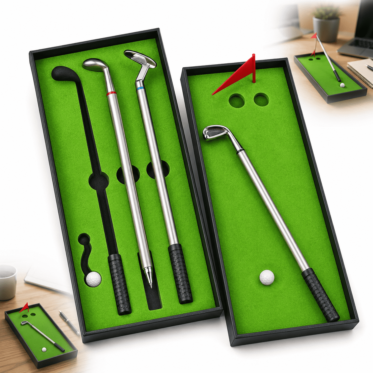 Golf Pen Gifts for Men Women Adults Unique Christmas Stocking Stuffers, Dad Boyfriend Golfers Funny Birthday Gifts, Desk