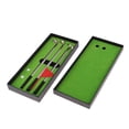thumbnail image 1 of Golf Pen Set Mini Desktop Golf Gift Set with Putting Models Ballpoint Pens Storage Case - Red, as described, 1 of 10