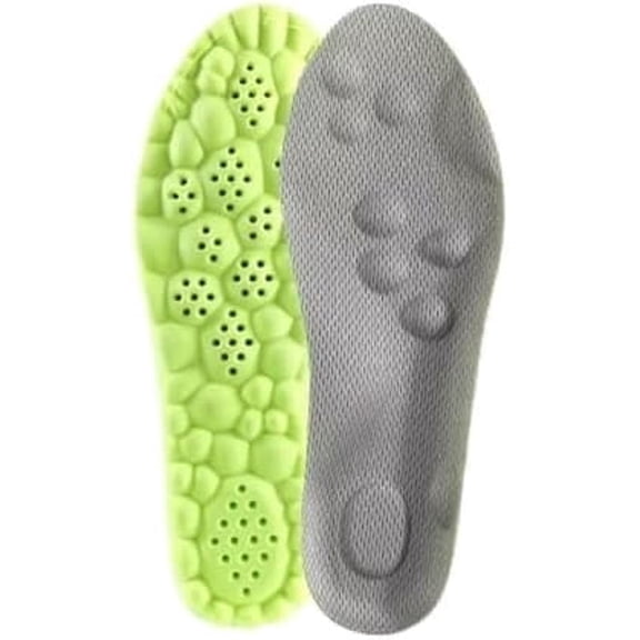 Golf Performance Insoles with Firm Arch Support, All-Day Comfort Shoe Inserts Relieve Plantar Fasciitis Pain for Full 18-Hole Golf Rounds(Green,12)