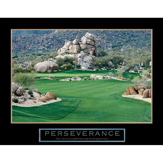 Golf - Perseverance Poster Print by Unknown Unknown M101217