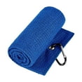 thumbnail image 1 of Golf Pineapple Towel | Premium Microfiber Fabric | Waffle Pattern | Heavy Duty Carabiner Clip | Men and Women's Blue Golf Towel, 1 of 6