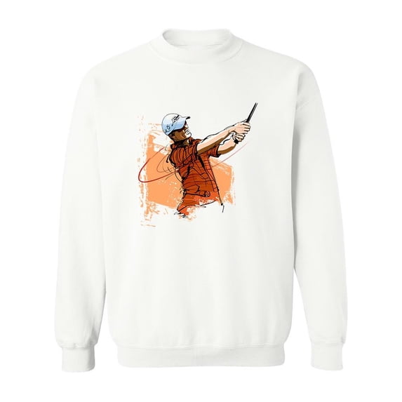 Golf Player . Sweatshirt Men -Image by Shutterstock, Male Medium