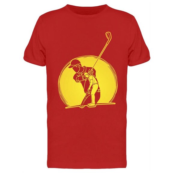 Golf Players Design T-Shirt Men -Image by Shutterstock, Male Medium