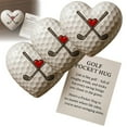 thumbnail image 1 of Golf Pocket Hug, Inspirational Golf Gift with Encouraging Message Card, Small Gift for Golf Lovers, Motivational Golf Ball Marker, Thoughtful Golf Present for Men and Women(3PC), 1 of 3