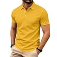 thumbnail image 1 of Golf Polo Shirts for Men Short Sleeve Collared Button Up Tees Casual Lightweight Quick Dry Work T Shirts, 3XL, 1 of 9