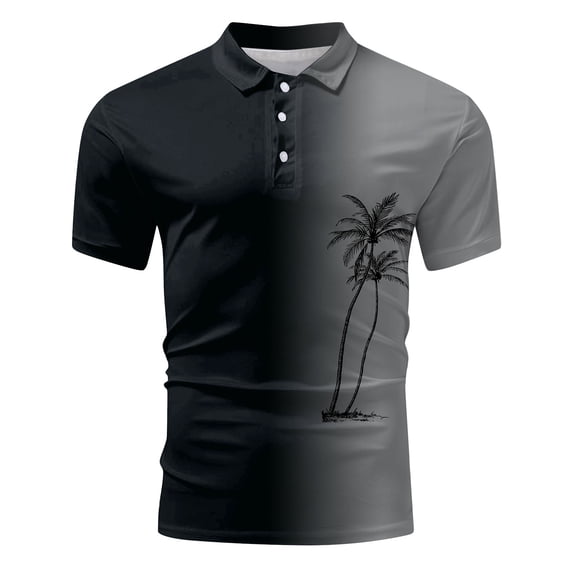 Golf Polos for Men Funny Button Solid Color Color Blocked Stretch Active Fit Gym Apparel Classic Fit Outdoor Casual Golf Vacation Shirt,Hot Pink,XL