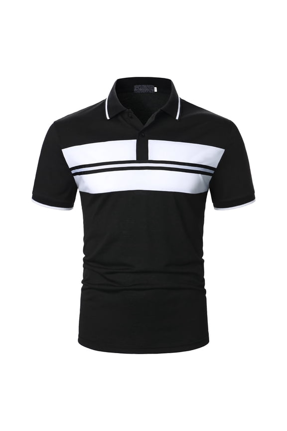 Golf Polos for Men Shirts Regular Fit Preppy Work Outdoor Sports Tennis Men'S Clothing