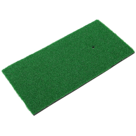 Portable Golf Practice Swing Mat 3.5x2 Feet Upholstered Trainer for Indoor and Outdoor Green Use