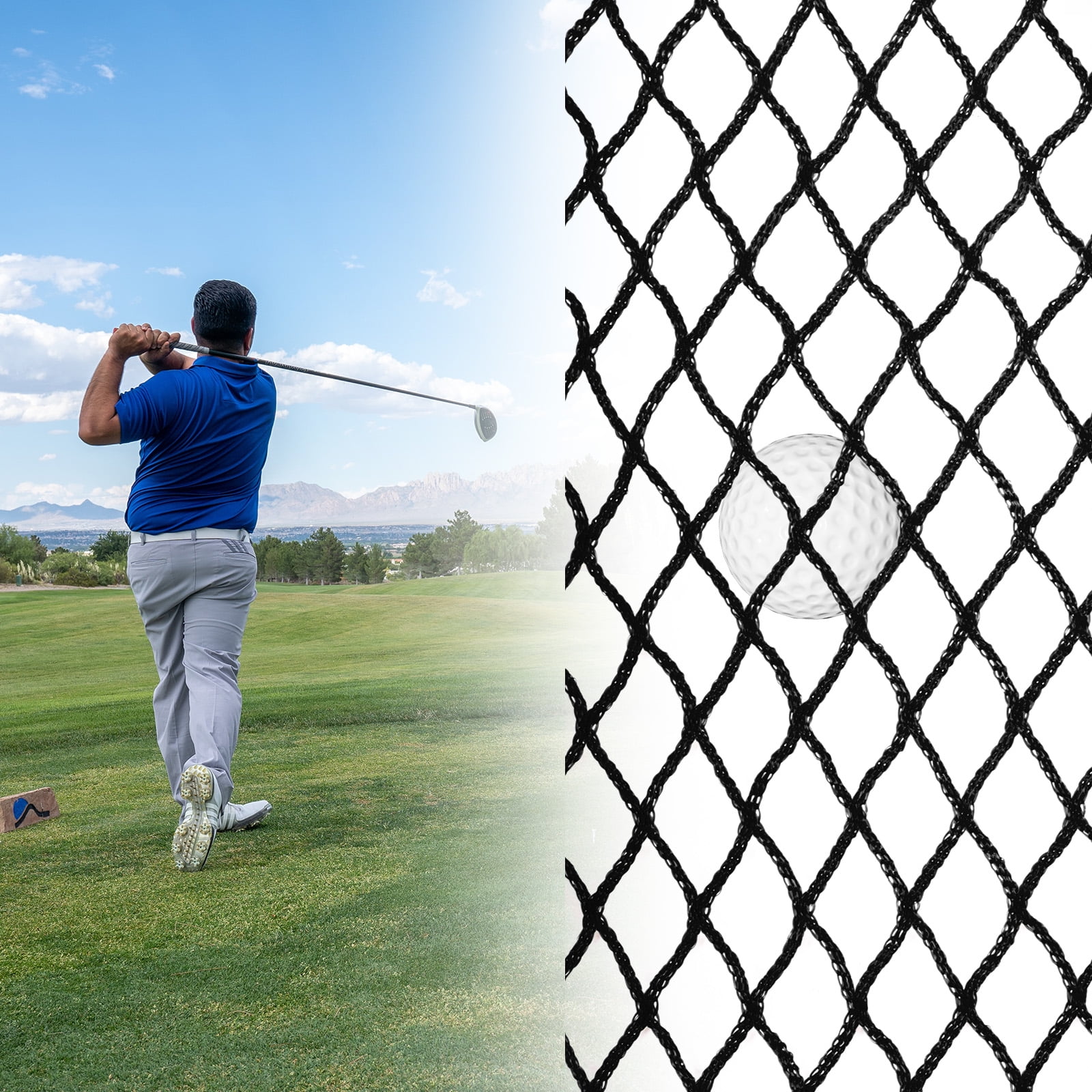 Golf Practice Net Heavy Duty Nylon Golf Hitting Net Golf Waterproof