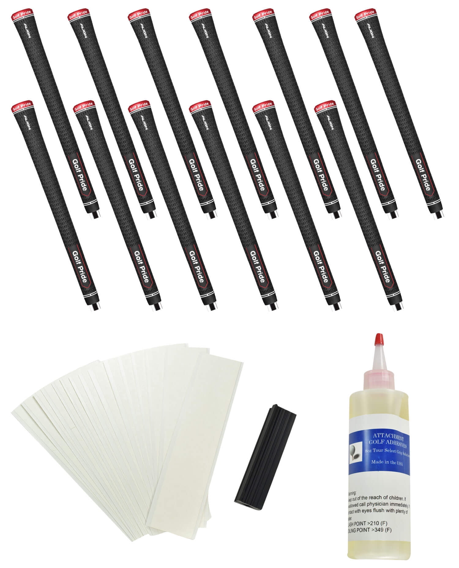 Golf Pride Tour Velvet Align Midsize Complete Regrip Kit Black