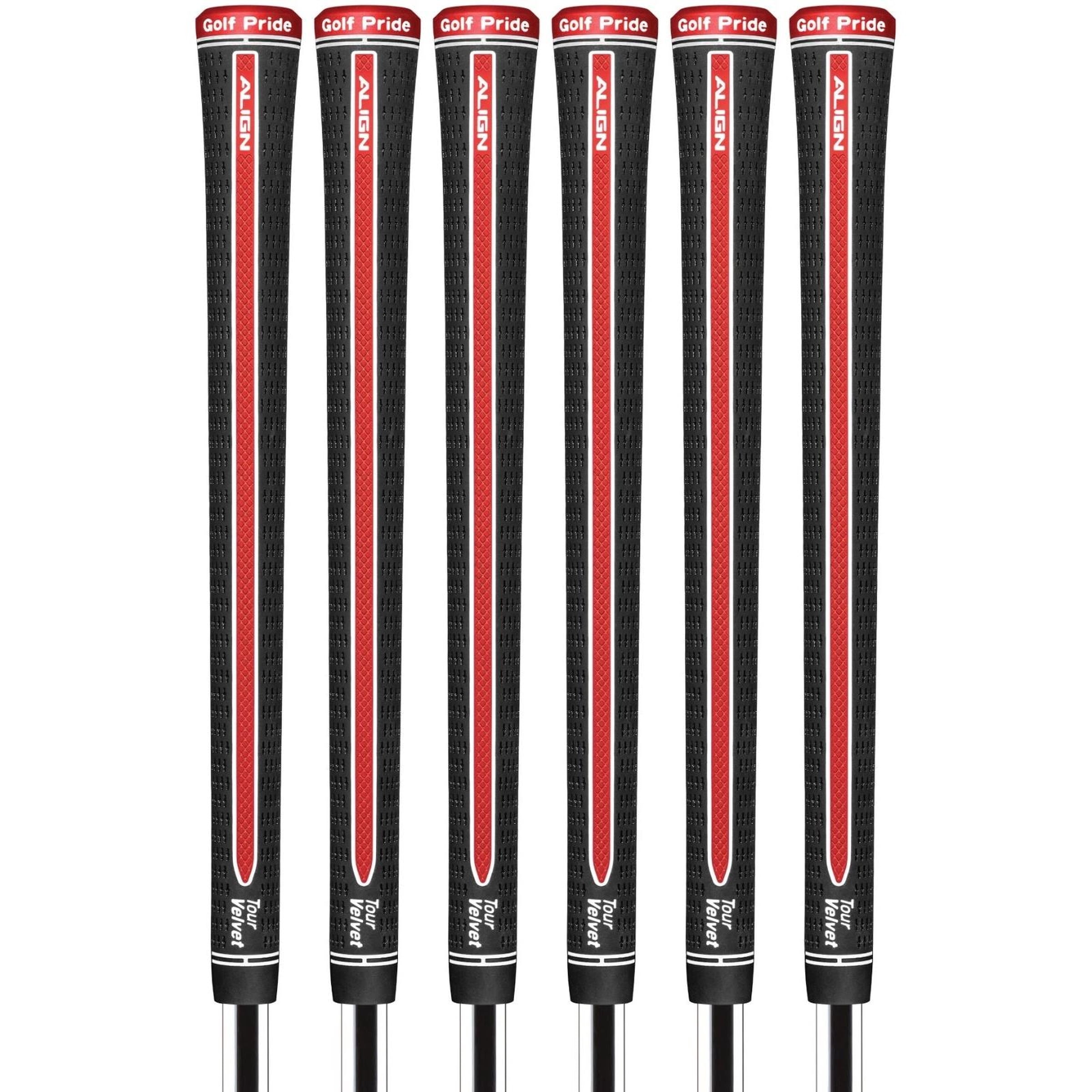 Golf Pride Tour Velvet Align Standard Grip - Set of 6 - #1 Ribbed Grip In Golf!