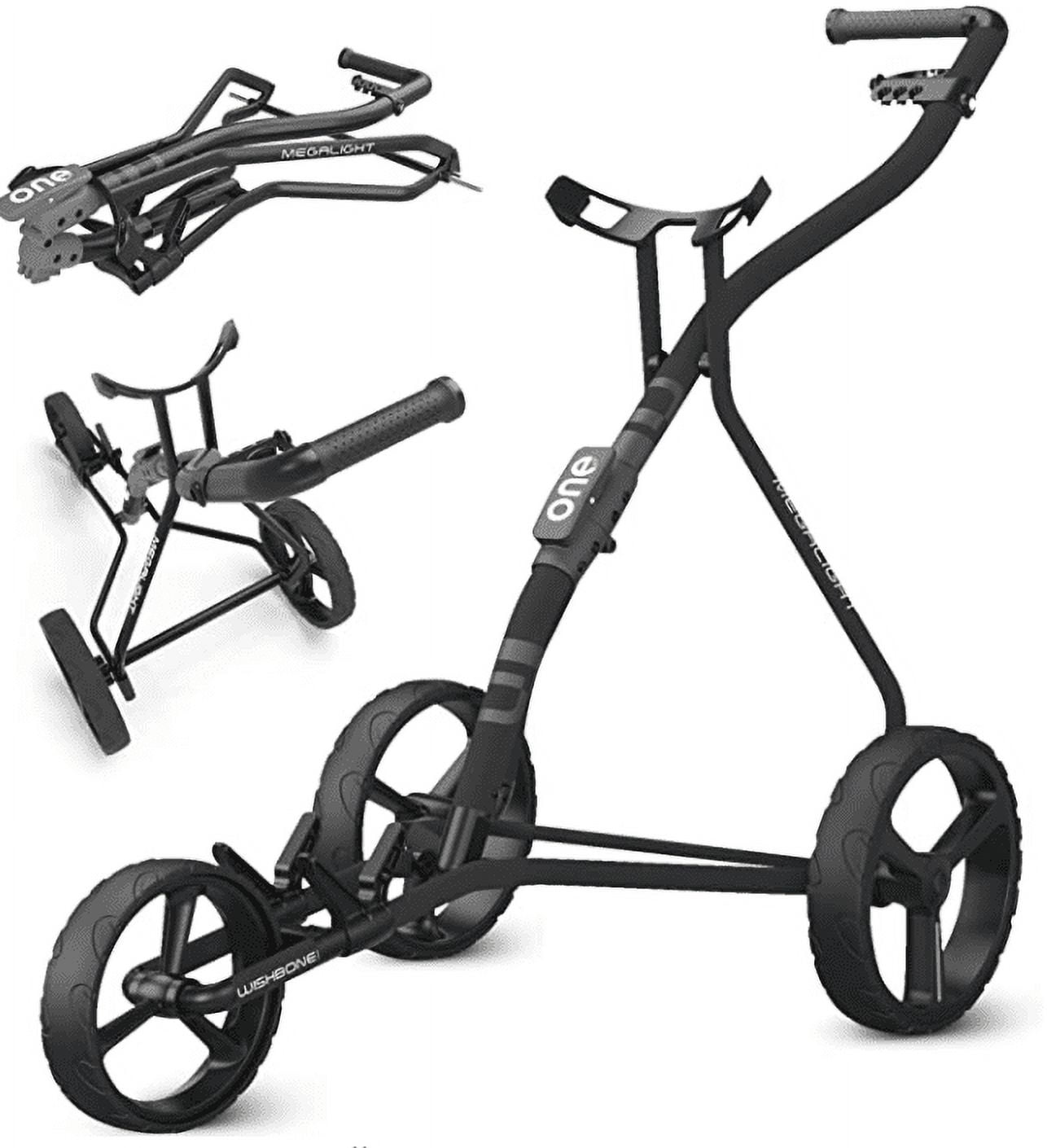 Golf Push Carts | 1step Folding Golf Cart, Aircraft-Grade Frame Lightweight