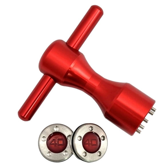 Golf Push Rod Screw Set, 40g, 1 Pack, Aluminum Alloy & Steel, OPP Bag