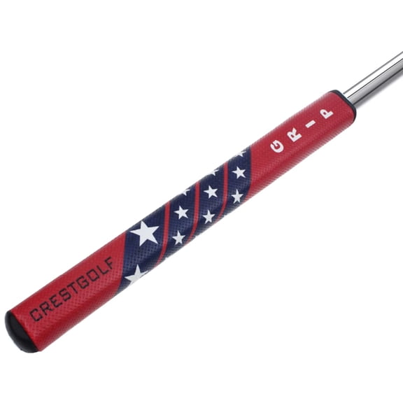 Golf Putter Grip, Premium PU Leather Star Pattern Golf Club Grips, Non-Slip Lightweight Golf Handle Replacement, Comfortable Tacky Feel, 10.5 Inches A#001 Red