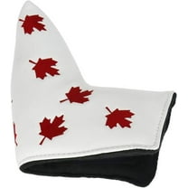 Golf Putter Head Cover Headcover Red Maple Leaf Design Fit All Brands