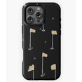thumbnail image 1 of Golf Puttin on the Green Black Gold Emerald Phone Case for iPhone 16 15 14 13 12 11 Pro Max, 1 of 2
