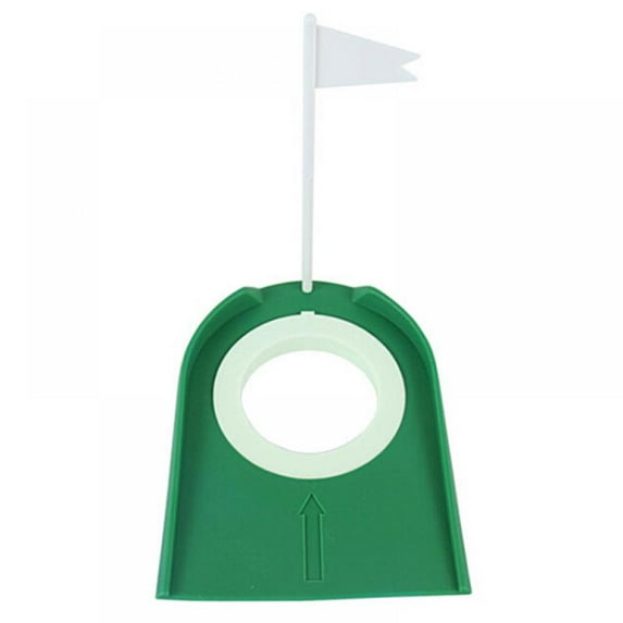Golf Putting Cup Green Golf Ball Putting Mat Golf Training Aid with Hole Flag for Indoor Outdoor Golf Practice