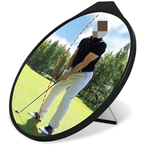 Golf Putting Mirror Training Aid Full Swing Analysis Tool Portable Golf Mirror with Non Slip Base for Stroke Alignment and Practice$$Sport & Recreation Other