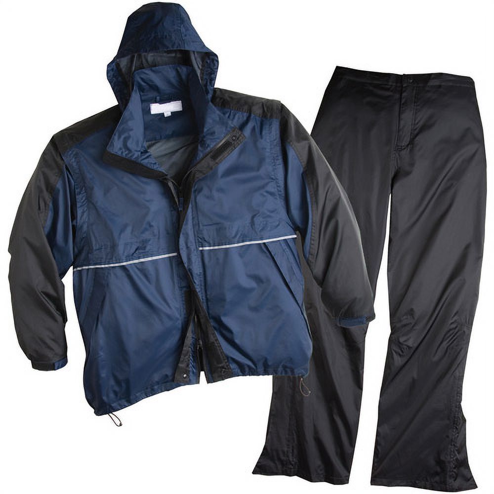 Golf Rain Suit with Convertible Jacket, Navy - image 1 of 1