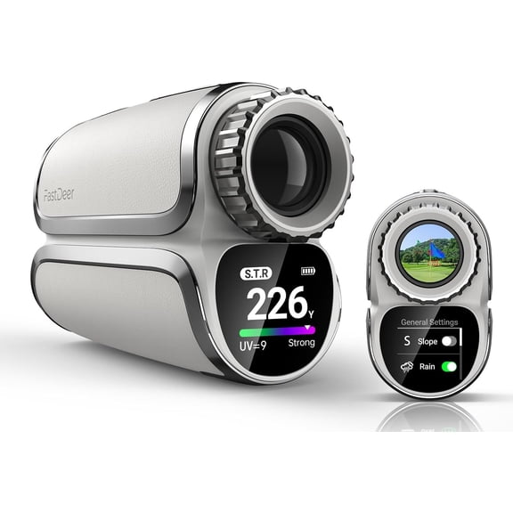 Golf Range Finder S2 - Premium Touchscreen Laser Rangefinder with Slope, Flag Lock Vibration, and Triangulation Mode